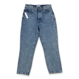 Betro Simone Jeans Women 29 Blue High Waisted Tapered Denim Stone Wash NWT